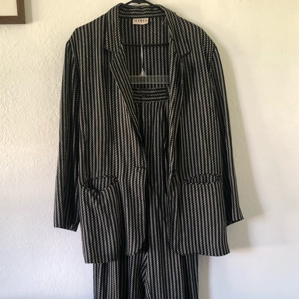 Vintage Striped Pant Suit